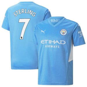 MAILLOT MANCHESTER CITY DOMICILE STERLING 2021-2022