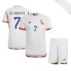 11153 PACK BELGIQUE DE BRUYNE EXTERIEUR. ENSEMBLE ADULTE MAILLOT ET SHORT 2022 2023
