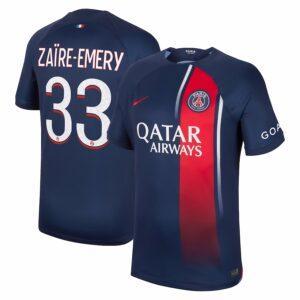 MAILLOT PSG DOMICILE ZAIRE-EMERY 2023-2024