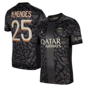 MAILLOT PSG THIRD NUNO MENDES 2023-2024