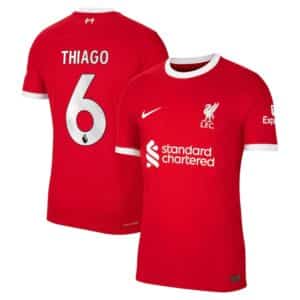 MAILLOT LIVERPOOL DOMICILE THIAGO ALCANTARA VERSION VAPOR MATCH 2023-2024