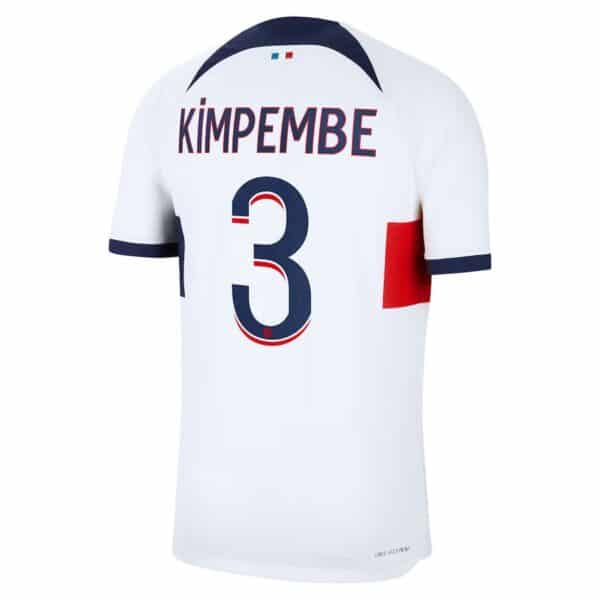 MAILLOT PSG EXTERIEUR KIMPEMBE VERSION VAPOR MATCH 2023-2024