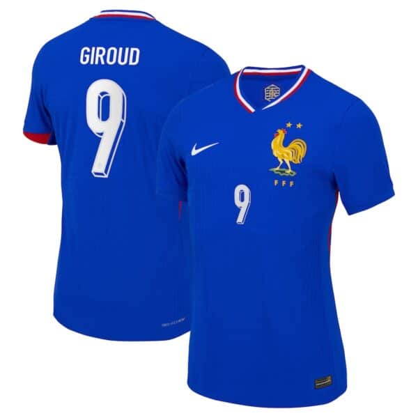 MAILLOT FRANCE DOMICILE GIROUD DRI-FIT ADV VAPOR MATCH SAISON 2024-2025