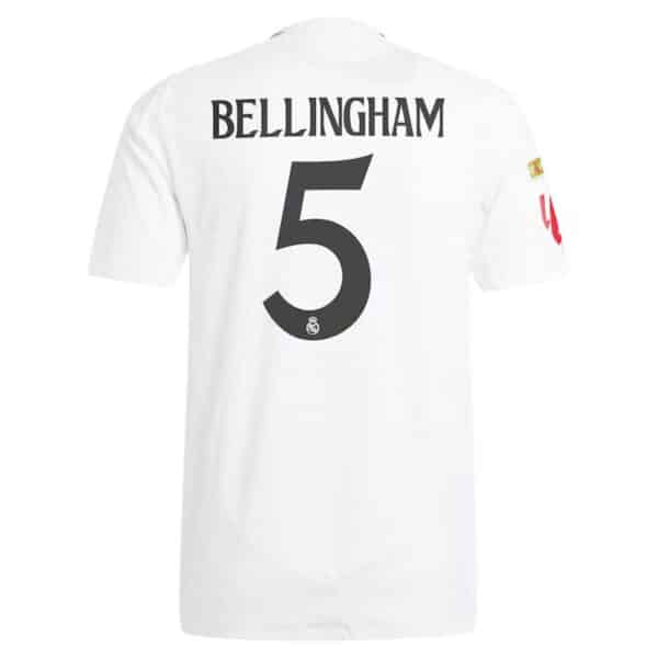 MAILLOT REAL MADRID DOMICILE BELLINGHAM VERSION AUTHENTIC SAISON 2024-2025