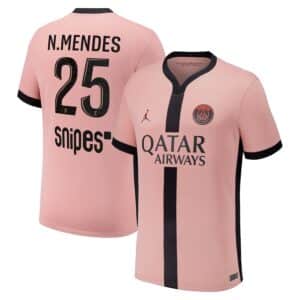 MAILLOT PSG THIRD NUNO MENDES SAISON 2024-2025